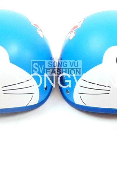Nón bảo hiểm doraemon không kính mới