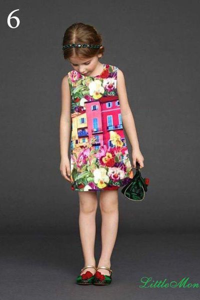 A17950 - 8/11little mon đầm 3d in 2 mặt vải tuyết mưari 8size 1-8
