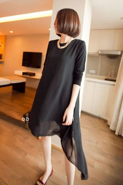 Đầm oversize tay lỡ hết hồng mã 1039