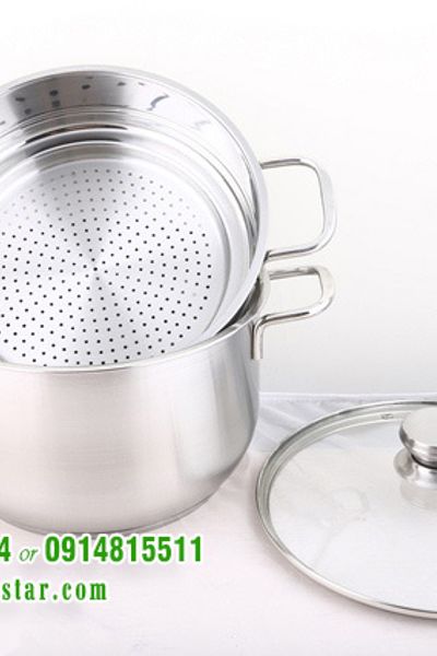 Bộ nồi xửng hấp inox fivestar 24cm