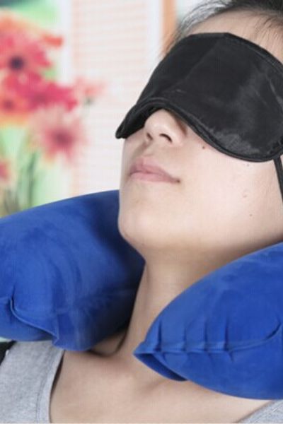 Bộ gối hơi tựa cổ bịt mắt bịt tai