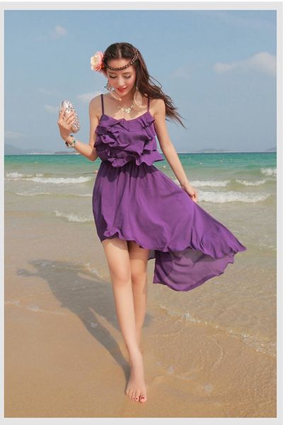 Đầm maxi mullet xếp tầng ms1199
