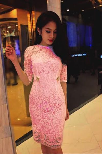 Đầm ren thiết kế đính hoa sang trọng mh ld103-l210