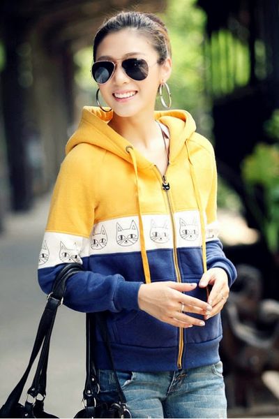 Áo khoác phối màu catty - ak0096