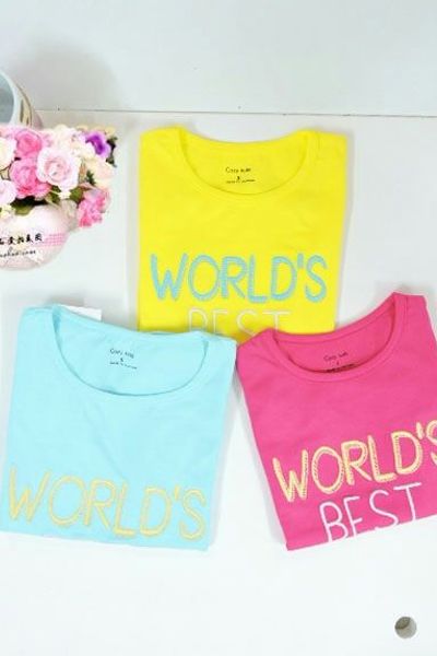 Ao thun be gai theu chu worlds sister