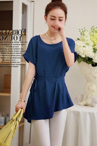 Áo phom dài eo cách điệu - 0597