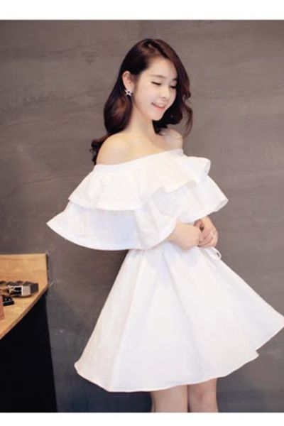Đầm phối bèo selena 3in1 ms1166
