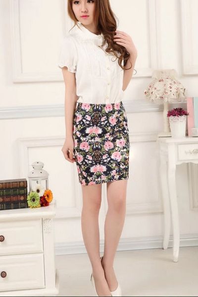 Chân váy ôm chất thun mùa thu