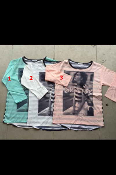 Áo zara superbe in hình cô gái