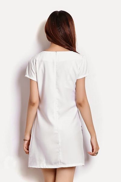 Đầm suông hoa hạ - 0527