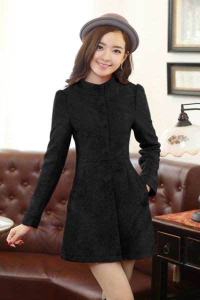 Áo khoác dạ nhung dáng dài đẹp sg66123-440