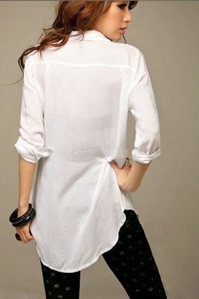 Áo sơmi form dài hq - 0247