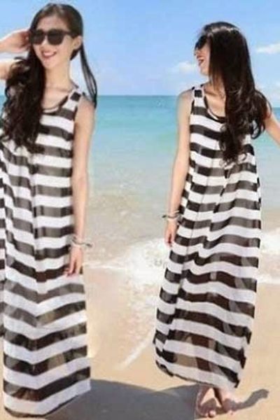 Đầm maxi sọc yumi - mc145 ms1201