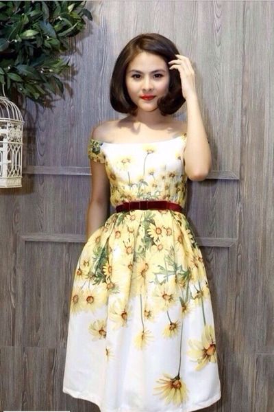 Đầm hoa vân trang - md104