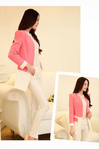 Áo khoác vest phối màu thu đông - ak0181