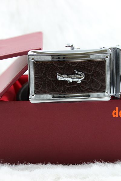 Dây nịt da bò 100 dập vân cá sấu