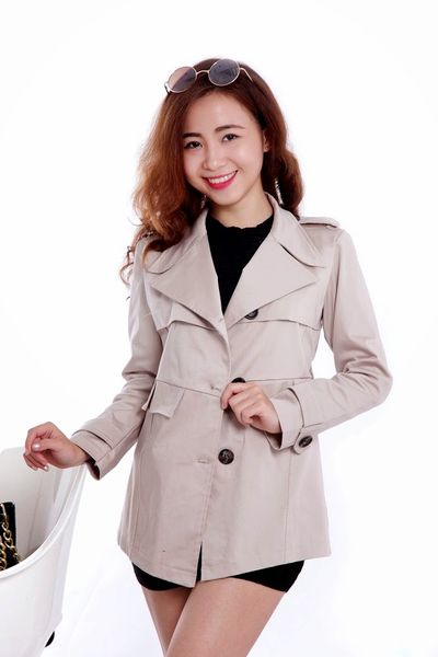 Áo vest kaki zipper - ak0134