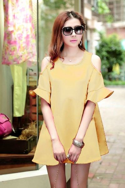 Đầm suông cutout cánh tiên - 0679