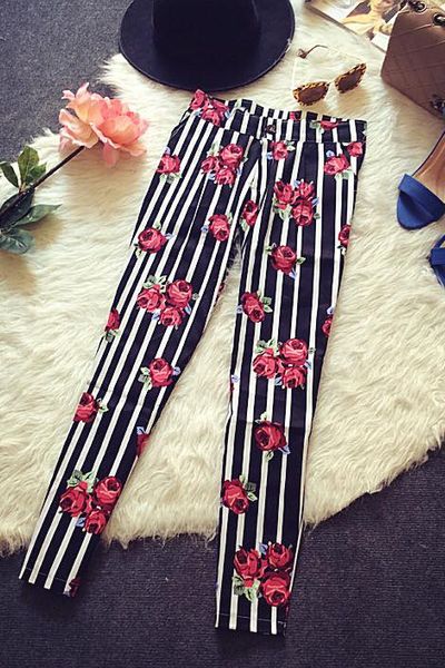 Quần hoa caro chất giá lẻ 220k