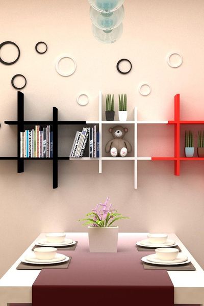 Kệ sách gỗ trang trí - kệ rượu đẹp tg-17