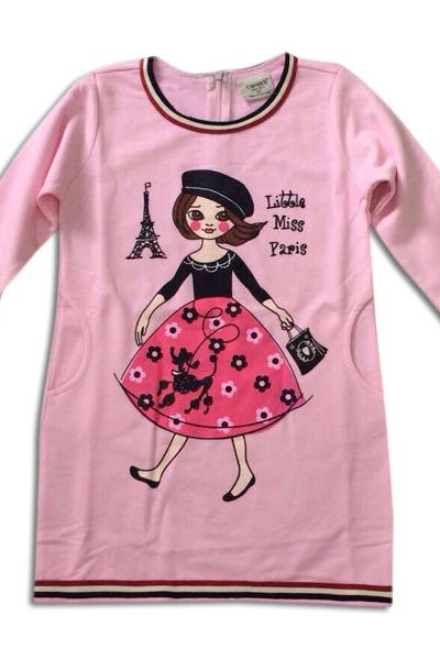 A17556 - đầm da cá dài tay cô gáiri 8size 1-8
