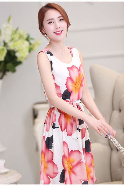 Đầm xòe in hoa cực xinh dv2467