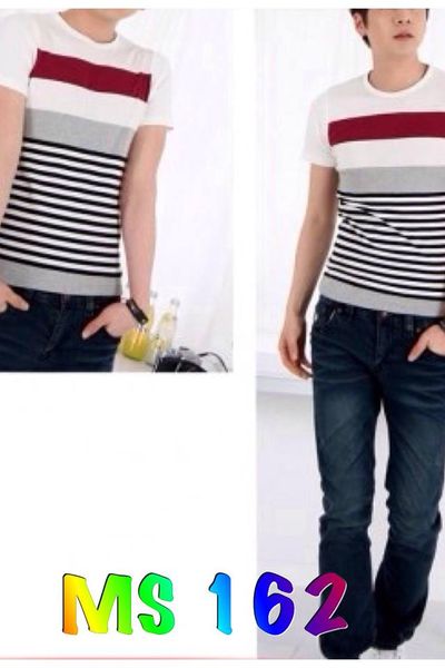 Áo thun nam cổ tim