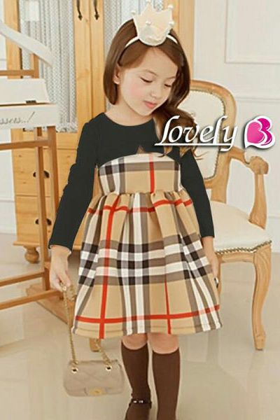 A17536 - đầm thu đầm liền thân trên chất cotton 4c 100 dày mịn thân dưới là thun poly in sọc bubberyri 8size 1-8