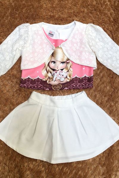 A17472 - bộ váy 3d cát giấy kèm áo khoác renri 8size 1-8