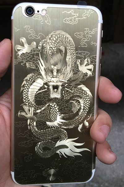 Miếng dán cường lực 2 mặt hình rồng iphone 5 / 6 / 6plus