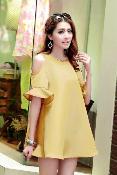 Đầm suông cutout cánh tiên - 0679