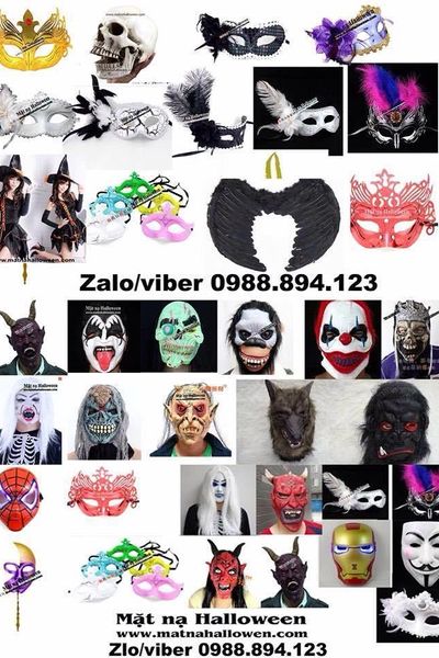 Mặt nạ halloween - chuyên sỉ phụ kiện halloween