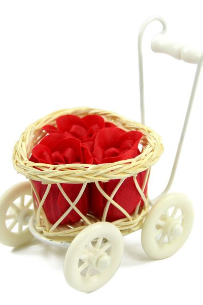 Hoa sáp thơm vĩnh cừu giỏ