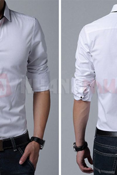 Áo sơ mi nam tay dài fashion 2015 7133