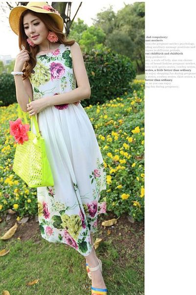 Chuyển sỉ đầm maxi hoa