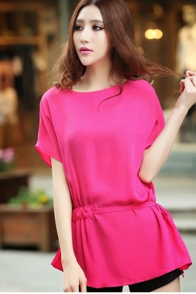 Áo cánh dơi thắt eo sandy - 0652