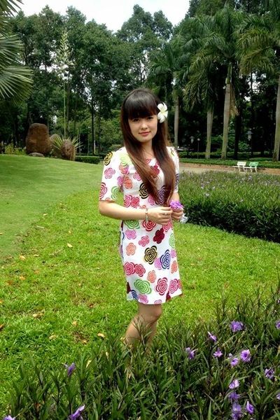 Đầm suông hoa mai - 0700
