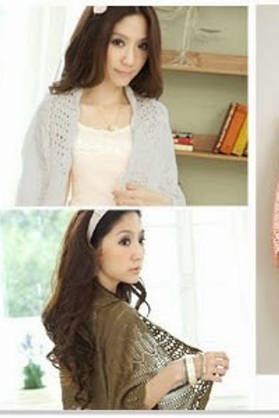 Áo choàng len dệt kim thu đông - ak0141