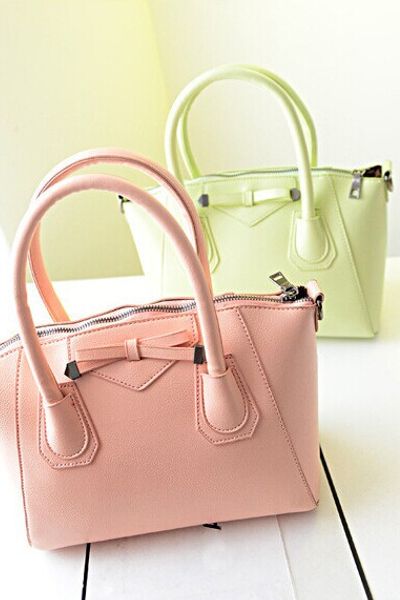 Mstx 221 - túi xách hộp color đính nơ trẻ trungda day