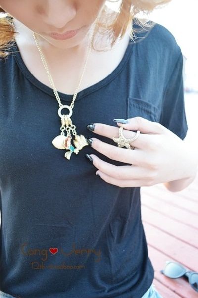 21a29 nhẫn đeo tay nữ thời trang hình sao biển đáng yêu kiểu trẻ trung