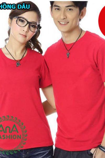 A-120 áo thun trơn cổ tròn đen ana fashion