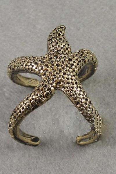 21a29 nhẫn đeo tay nữ thời trang hình sao biển đáng yêu kiểu trẻ trung