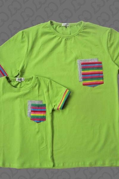 Bo gia dinh cotton 100 4 chieu xanh chuoi