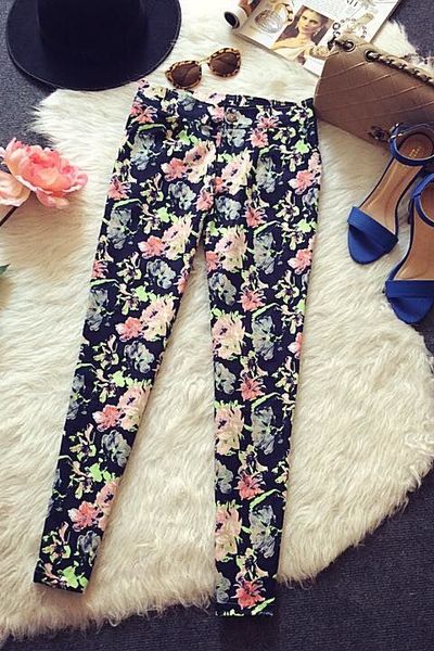 Quần hoa caro chất giá lẻ 220k