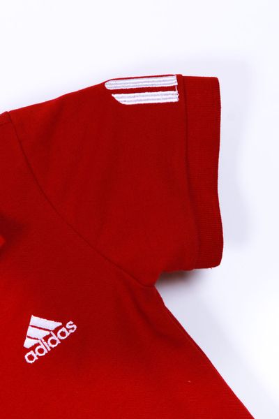 Áo adidas đỏ đô - in phản quang - 02 ri nhí 7 cái ri đại 5cái