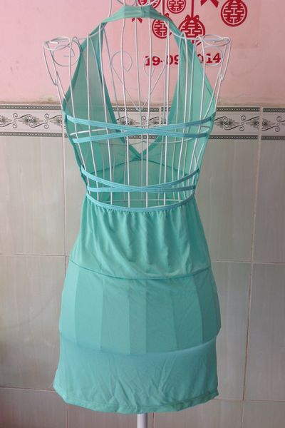 Mstt 017 -đầm thun ôm body dây lưng