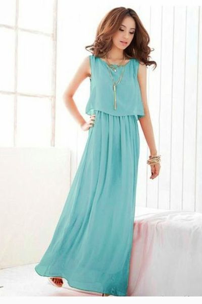 Đầm maxi croptop huxu - 1379