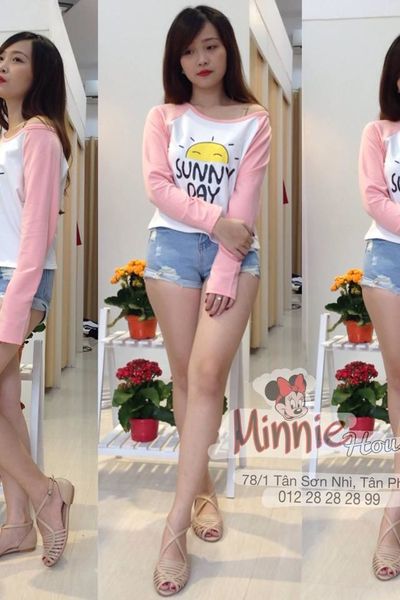 Áo thun 4 chiều 25k td măt trời sml