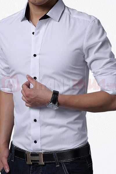 Áo sơ mi nam tay dài fashion 2015 7133