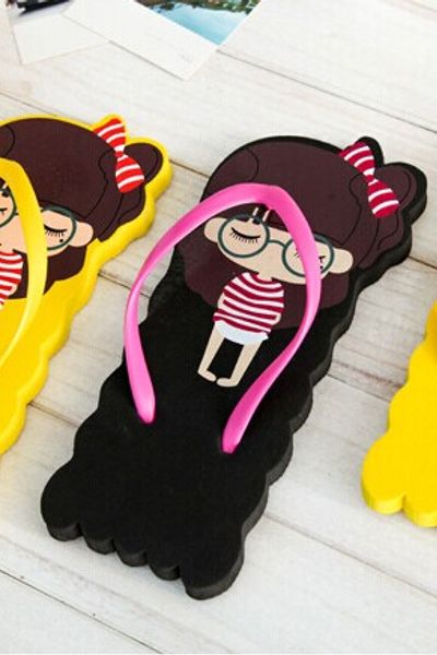 Dép kẹp cô gái đính nơ sọc